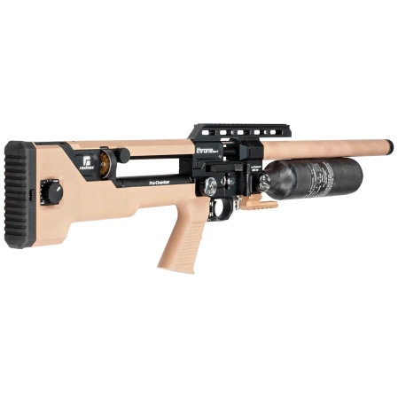 Reximex Throne Gen 2 FDE Carbon 4.5mm PCP Air Rifle with Regulator and Sound Moderator