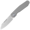 Nóż składany Remette Squirrel Gray Titanium, Manual Fine Grinding Satin M390 (RTDP-G)