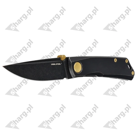 Nóż składany Real Steel Luna Boost Blackout Black Titanium, Blackwashed N690 by Poltergeist Works (7072)