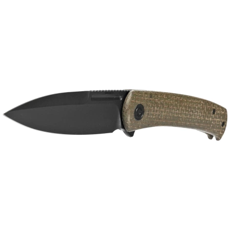 Nóż składany Civivi Caetus Green Burlap Micarta, Black Stonewashed 14C28N (C21025C-3)