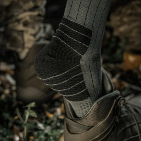 M-Tac Ranger Tactical Socks, Olive (SHKLV-SHKR-TACT-RNG-43-45)