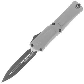 Nóż automatyczny OTF Microtech Combat Troodon Gen III D/E Natural Clear Aluminium, Black M390MK by Tony Marfione (1142-1NC)
