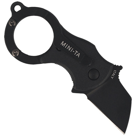 FOX Mini-TA Folding Knife FRN Black, Black Idroglider (FX-536 B)