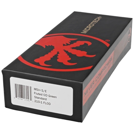 Microtech MSI S/E Fluted OD Green Aluminium, Black M390MK by Tony Marfione (210-1FLOD)