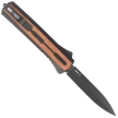 Nóż automatyczny OTF Tekto A7 Zastava S/P Black Aluminium/American Walnut, Black CPM S35VN