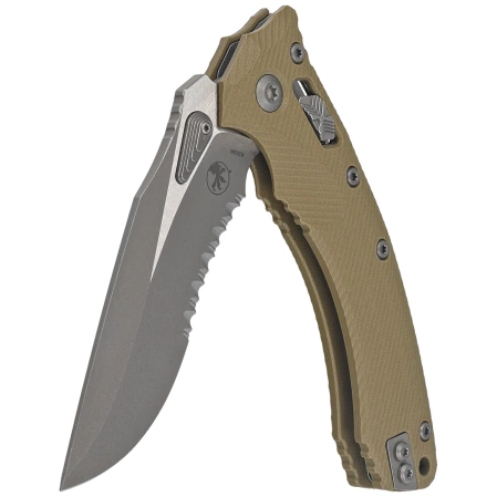 Nóż składany Microtech Amphibian Ram-Lok S/E Fluted OD Green G10, Apocalyptic P/S M390MK by Tony Marfione (137RL-11APFLGTOD)