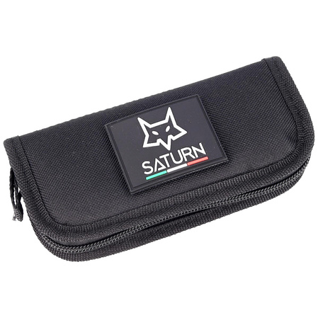 Nóż składany FOX Saturn Black Aluminium, Stone Washed N690Co by Denis Simonutti (FX-551 ALG)