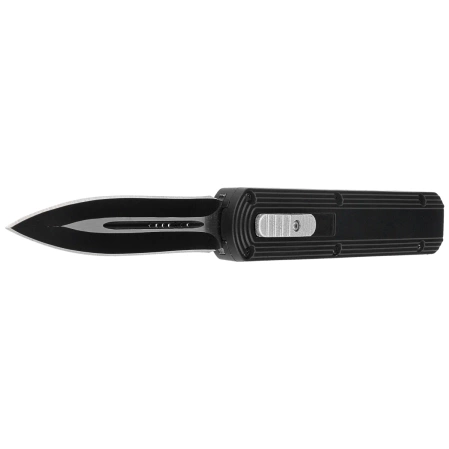Dulotec OTF Knife Black Aluminum, Black/Satin 3Cr13MoV (K190A-BK)