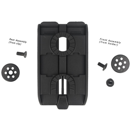 ESP Swiveling Double-row MOLLE Clip with Quick Change, Black (UBC-07 BK)