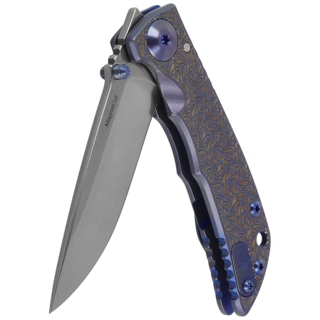 Spartan Blades Harsey 3.25 Folder Regal Titanium, Stonewashed MagnaCut by William W. Harsey (SF10 Custom Regal)