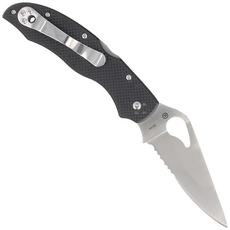 Nóż składany Spyderco Byrd Harrier 2 Black G-10, Combo Edge 8Cr13MoV (BY01GPS2)
