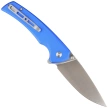 Sencut Serene Bright Blue Aluminium, Satin D2 knife (S21022B-4)