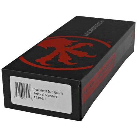 Nóż automatyczny OTF Microtech Scarab II Gen III D/E Black Aluminium, Tactical M390MK by Tony Marfione (1280-1T)