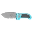Microtech LUDT Gen III T/E Automatic Knife Turquoise Aluminum, Stonewashed P/S M390MK by Tony Marfione (1136-11TQ)