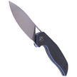CIVIVI Anthropos Blue G10 / Carbon Fiber, Satin Finish by Elijah Isham (C903B)