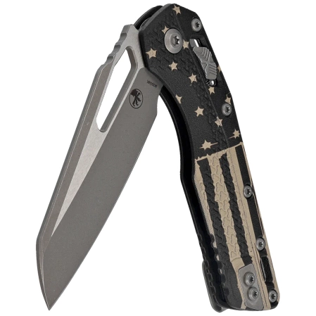 Microtech MSI S/E Ram-Lok Black Flag Tri-Grip Polymer, Apocalyptic M390MK by Tony Marfione (210T-10APPMFLAG)