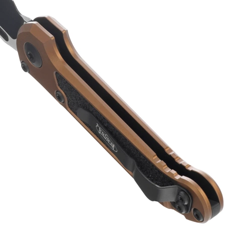 Microtech LUDT Gen III T/E Automatic Knife Tan Aluminum, Black M390MK by Tony Marfione (1136-1TA)