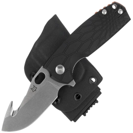 Fox Core Hunter Knife Black FRN, Stonewashed Becut by Jesper Voxnæs (FX-624 B)