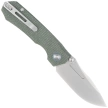 Remette Rhino MC319G Knife Military Green Micarta, Stonewashed 14C28N