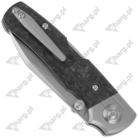 Bestech Tonic Grey Titanium/Marbled Carbon Fiber, Satin M390 by Colin Maisonpierre Knife (BT2204D)