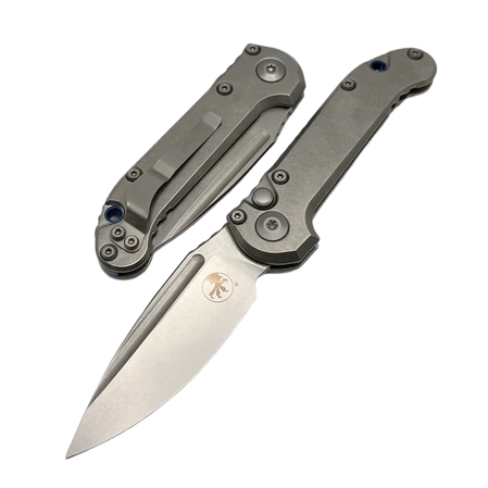 Nóż automatyczny Microtech LUDT Gen III S/E Marfione Select Gray Titanium, Stonewashed M390MK by Tony Marfione (1135-10MS3)