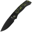 Nóż składany Remette RT-Steed Black Titanium/Black-Green Carbon Fiber, Black DLC M390 (RTWS-BH)