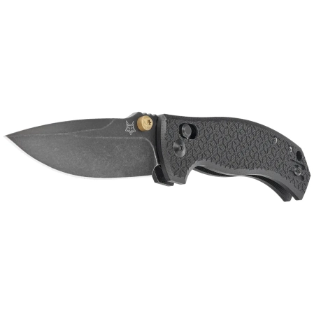 Fox Anzu Black G10, Black PVD MagnaCut by Les George Knife (FX-560 G10B)