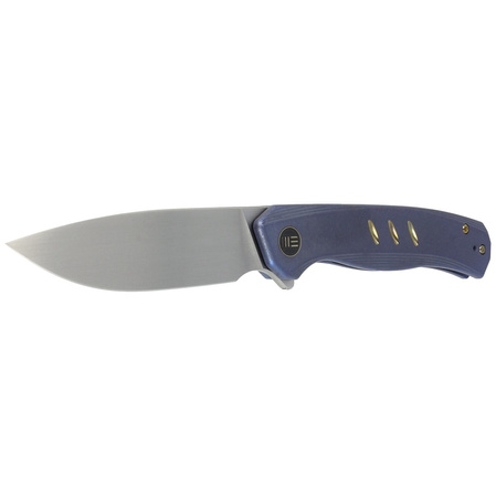 WE Knife Seer LE No 576/610 Blue Titanium, Rubber Silver CPM 20CV knife (WE20015-2)