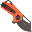BlackFox Puck Orange G10, Black Stone Washed D2 by Grigorii Matveev knife (BF-761 OR)