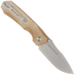 Remette Rhino MC319BR Knife Brown Micarta, Stonewashed 14C28N