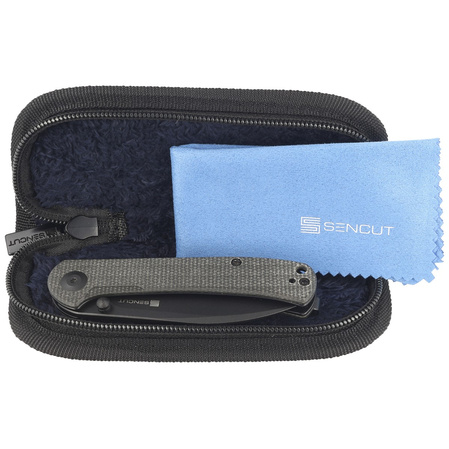 Sencut Scepter Dark Green Micarta, Black Stonewashed 9Cr18MoV (SA03G)