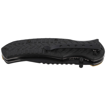 Nóż składany Herbertz Solingen Hit Black-Gold Drop Point Folder (577713)