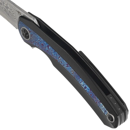 Bestech Sambac Knife Black Titanium/Timascus, Damasteel Mirror Polished by Ostap Hel (BT2402F)