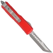 Nóż automatyczny OTF Microtech UTX-85 Hellhound T/E Signature Red Aluminium, Apocalyptic M390 (719-10APRDS)