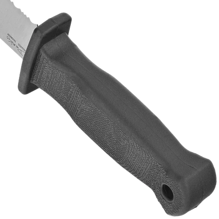 Demko Armiger 2 Shark Foot Knife Black TPR, Satin 4034SS by Andrew Demko (ARM2-4034SS-SF-SERR)