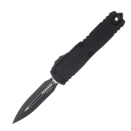 Microtech UTX-85 Gen IV D/E OTF Knife Black Aluminum, Tactical M390MK by Tony Marfione (12324-1T)