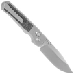 Nóż składany Remette Aurora Gray Titanium/Carbon Fiber, Manual Fine Grinding Satin Surface/Pearlescent Surface M390 (AURA-D)