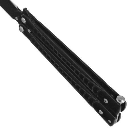 Nóż motylek Martinez Albainox Balisong Black Steel, Black 3Cr13Mov (02206)