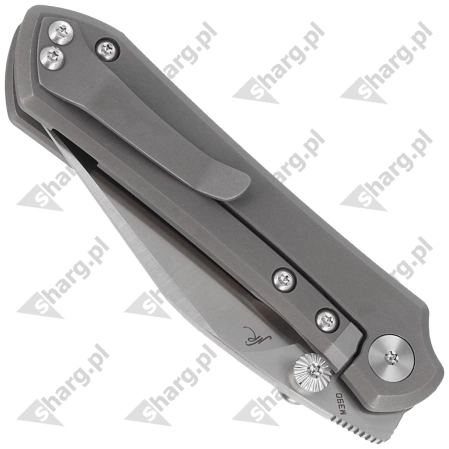 Bestech Icarus Knife Dark Stonewashed Titanium, Satin M390 by Nick Rogers (BT2302C)