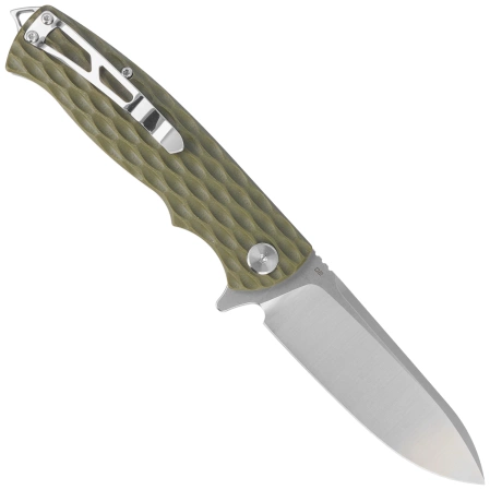 Nóż składany Bestech Grampus Green G10, Stonewashed/Satin D2 (BG02B)