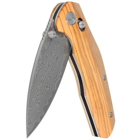 Bestechman Ronan Knife Olive Wood, Damascus (BMK02M)