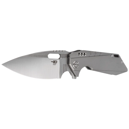 Bestech Knife Shodan Grey Titanium, Stonewashed / Satin CPM S35VN by Todd Knife and Tool (BT1910A)