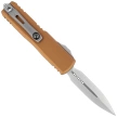Microtech UTX-85 D/E Gen IV OTF Knife Tan Aluminum, Stonewashed  M390MK by Tony Marfione (12324-10TA)