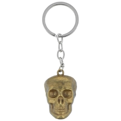Barbaric Skull Key-Ring Golden Zamak (16217-GD)