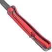 Nóż składany LionSteel Skinny Red Aluminium/Black Canvas Micarta, Old Black MagnaCut by Molletta (SK01A RB)