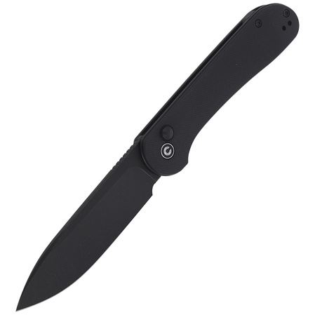 Nóż Knife CIVIVI Button Lock Elementum Black G10, Black Stonewashed (C2103A)