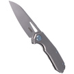 Kubey Vagrant Knife Gray Titanium, Sandblasted CPM S30V by Maksim Tkachuk (KB284A)