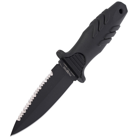 Fox Tactical Elementum Dagger S/E Black PP/TPE Knife, Black Idroglider P/S N690Co (FX-647 S)
