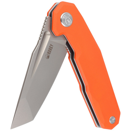 Nóż składany Kubey Carve KB237I Orange G10, Bead Blasted AUS-10