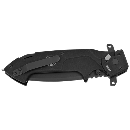 Extrema Ratio Glauca B1 NS Black Aluminum Knife, Black MIL-C N690 (04.1000.0139/BLK/NS)